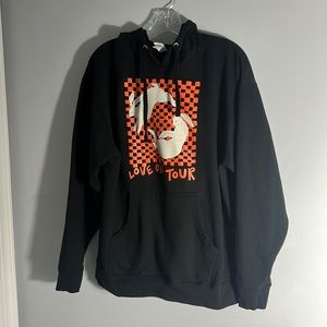 Harry Styles Black Love On Tour Bunny Hoodie Size Large